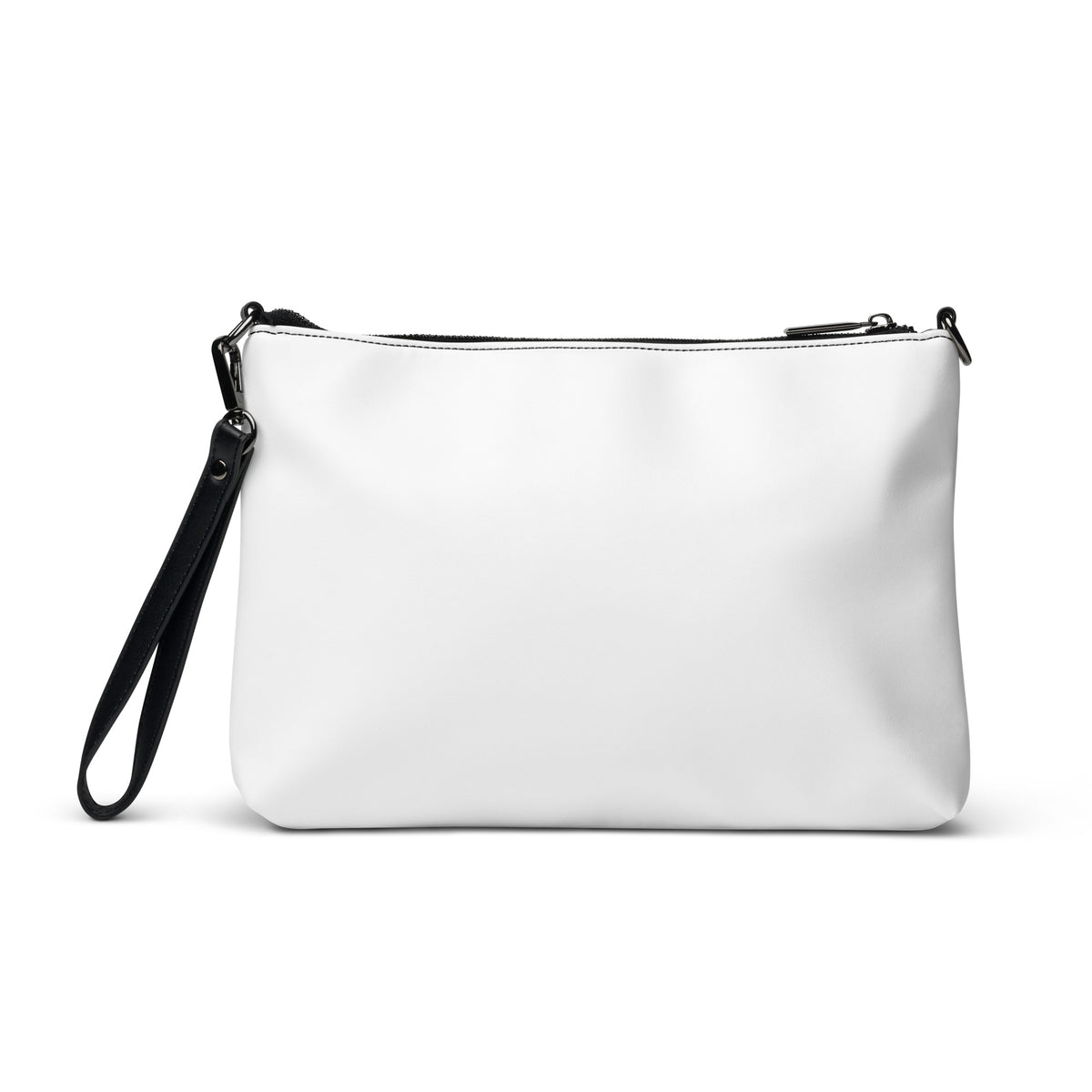 Black Life Happens—Be Ready crossbody bag, back view