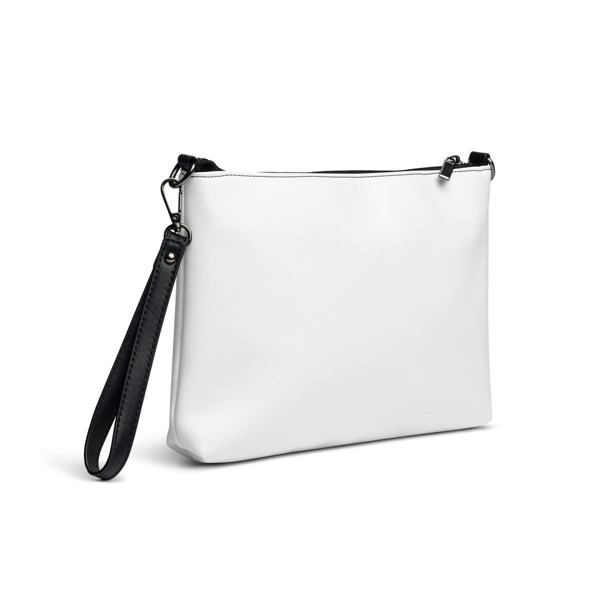 Black Life Happens—Be Ready crossbody bag, back view
